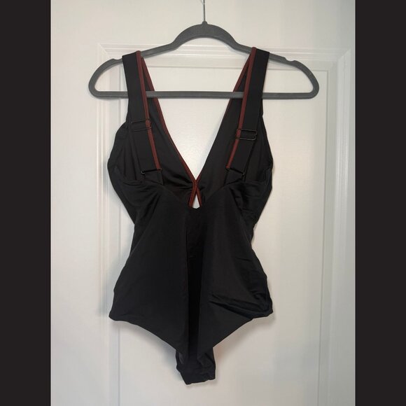 Johanna Ortiz Black One-Piece Swimsuit with Cutout Size M - Picture 2 of 2